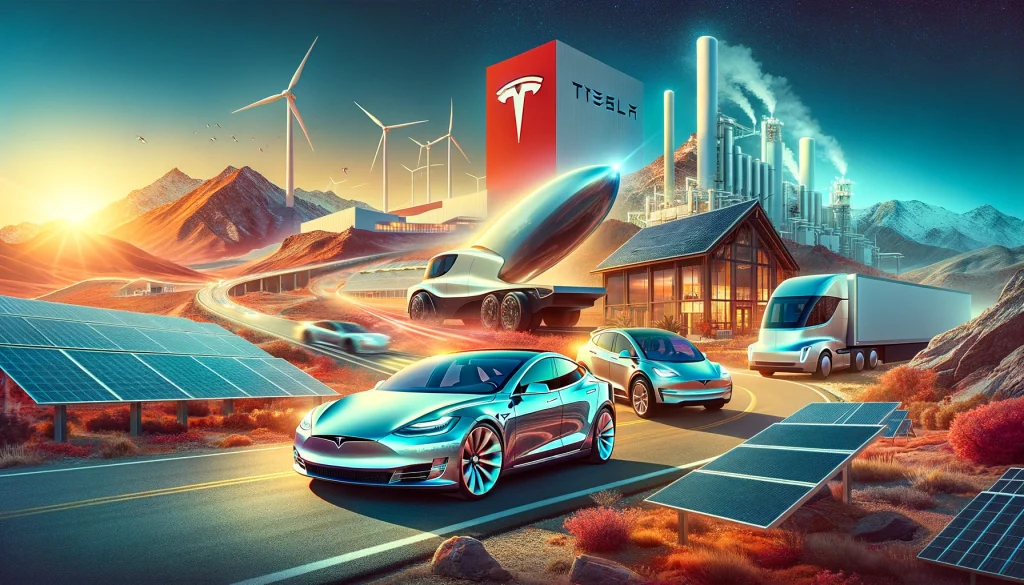 Dynamic Tesla Tesla. Pioneering the Future of Transportation and Energy